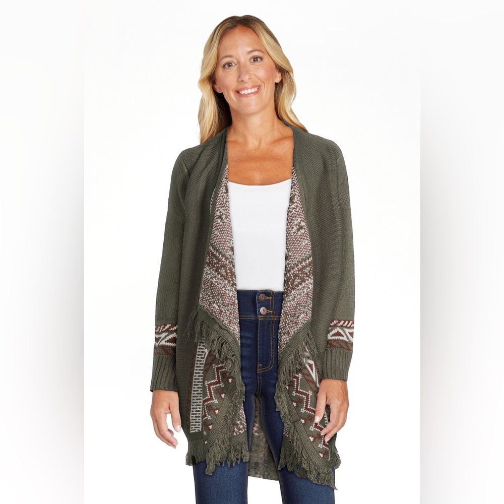 NWT No Boundaries Southwest Patterned Duster Cardigan